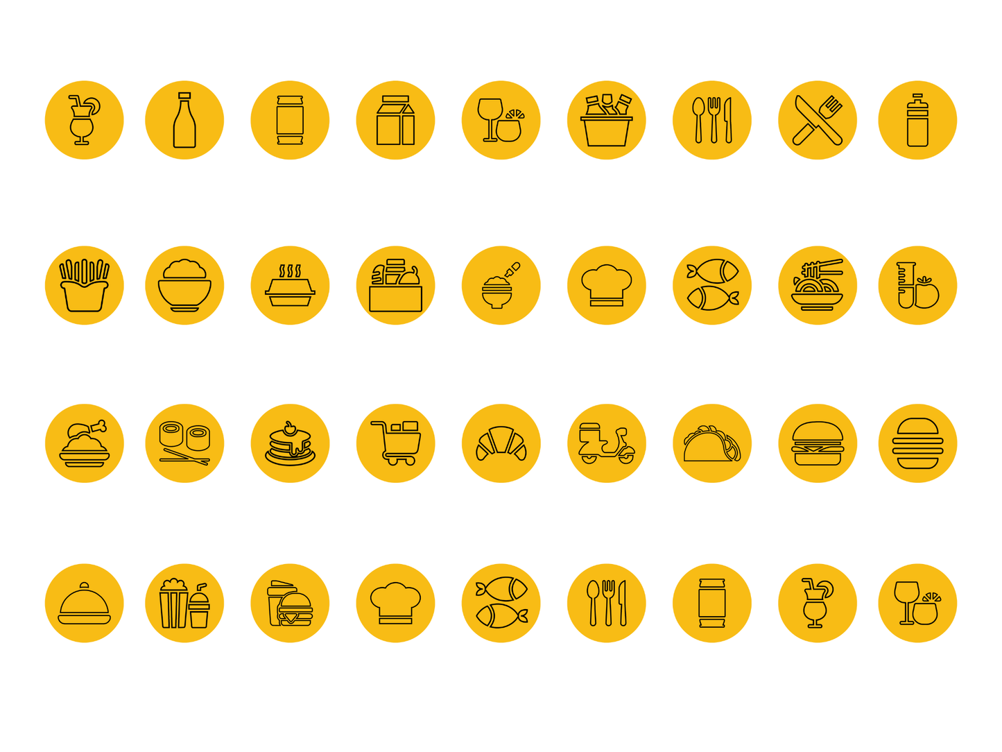 100 Restaurant Instagram Canva Templates