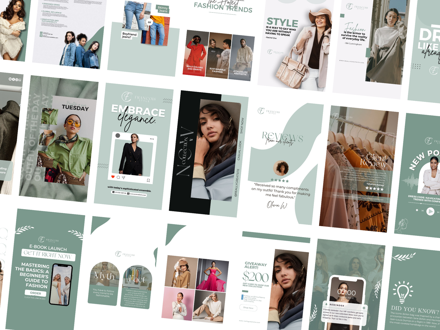 320+ Fashion Ecommerce Instagram Post Canva Templates