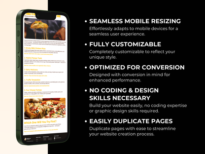 Canva Restaurant Website Template – Catering, Cafe & Chef Landing Page Design