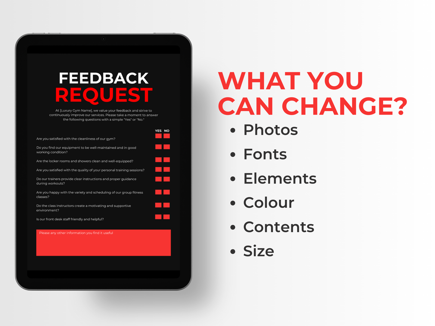 Gym & Fitness Welcome Pack Canva Template