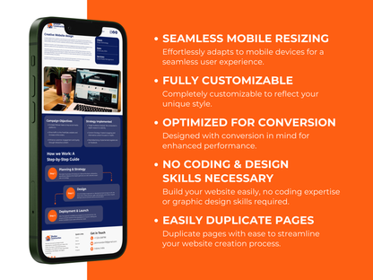 Construction Contractor Website – Canva Landing Page Template for Builders