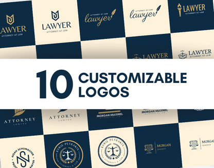 Law Firm Branding Kit – Canva Templates for Lawyers, Logos, Letterheads & Social Media