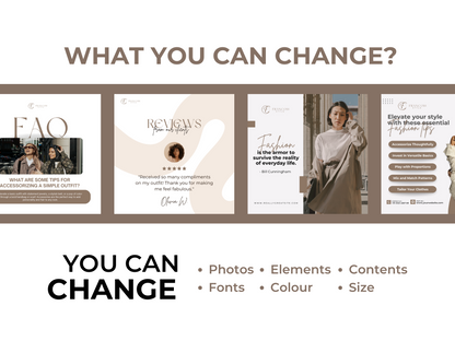 80 Fashion Instagram Canva Templates for E-Commerce