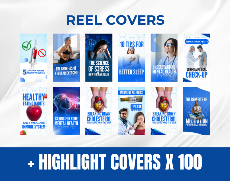 Medical Social Media Canva Templates: Healthcare Marketing Kit