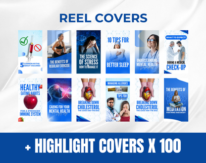 Medical Social Media Canva Templates: Healthcare Marketing Kit