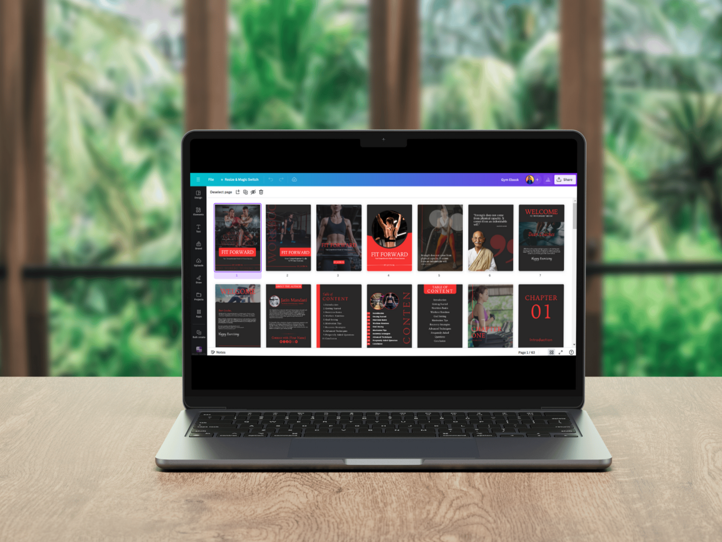 Gym & Fitness Ebook Template for Personal Trainer