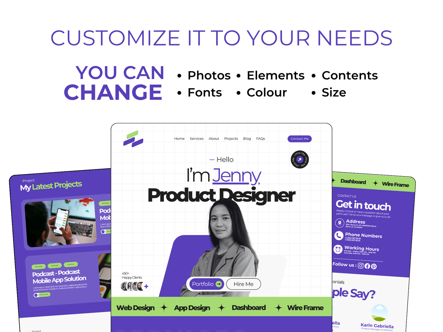 Canva Website Template: Modern Portfolio for UGC Creators