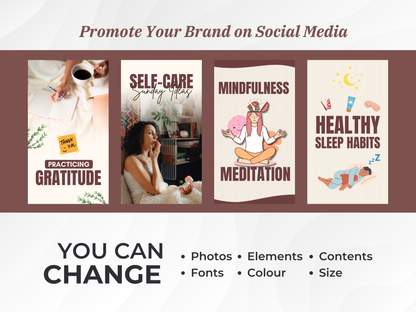 Mental Health Instagram Reel Cover Templates for Therapist, Psychologist & Coaches