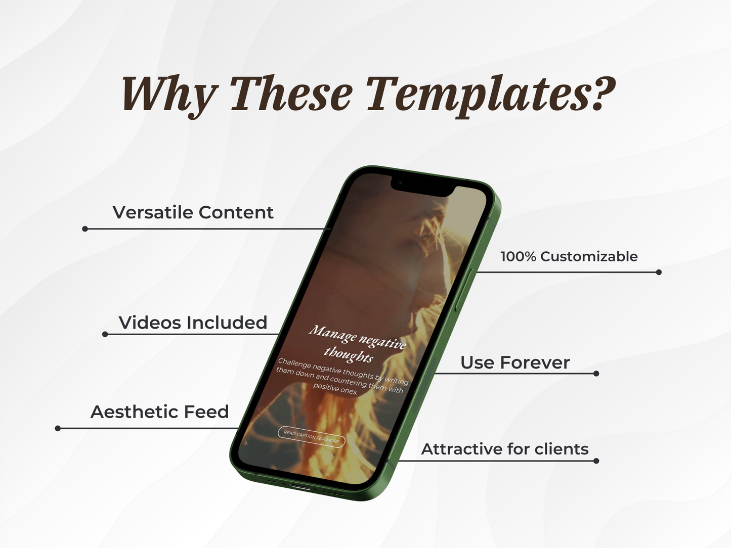 Mental Health Instagram Reels Canva Video Templates for Therapist, Psychologist & Coaches