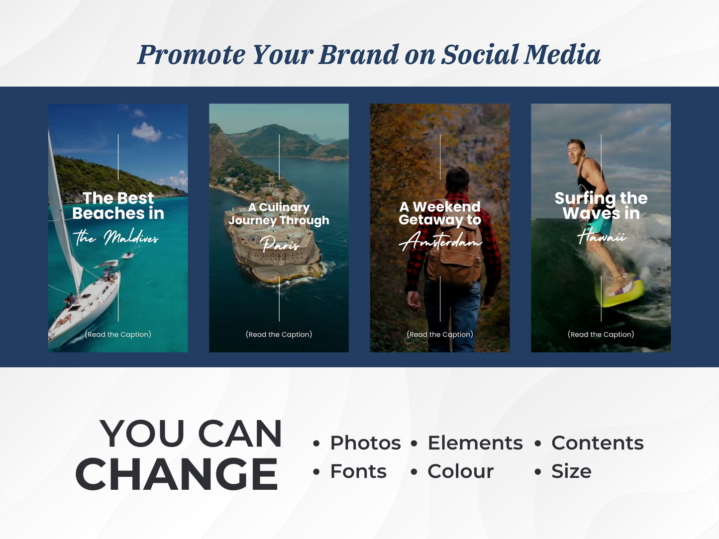 Faceless Travel Instagram Reels Video Canva Templates