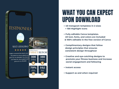 120 Real Estate Instagram Post Canva Templates for Realtor & Real estate agent