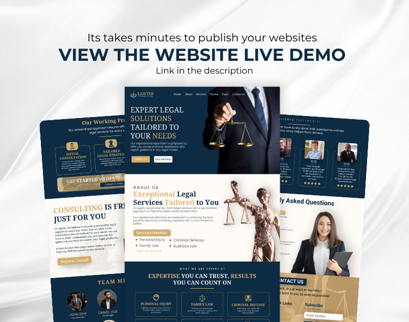 Law Firm Branding Kit – Canva Templates for Lawyers, Logos, Letterheads & Social Media