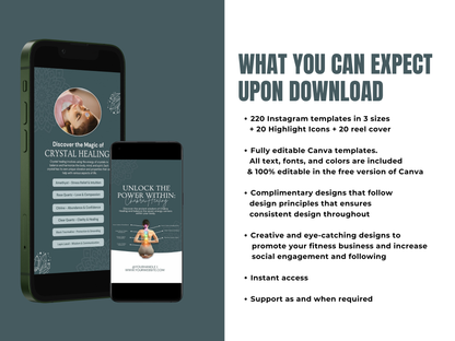 Spiritual Instagram Canva Templates for Coaches