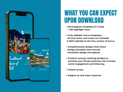 100 Travel Instagram Canva Templates for Travel Agents, Influencers & Travel Bloggers