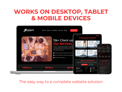 Digital Marketing Agency Canva Website Template for Social Media & Marketing Agency