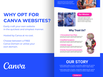 Canva Website Template for Plumbing Services – Done-for-You Multi-Page Website