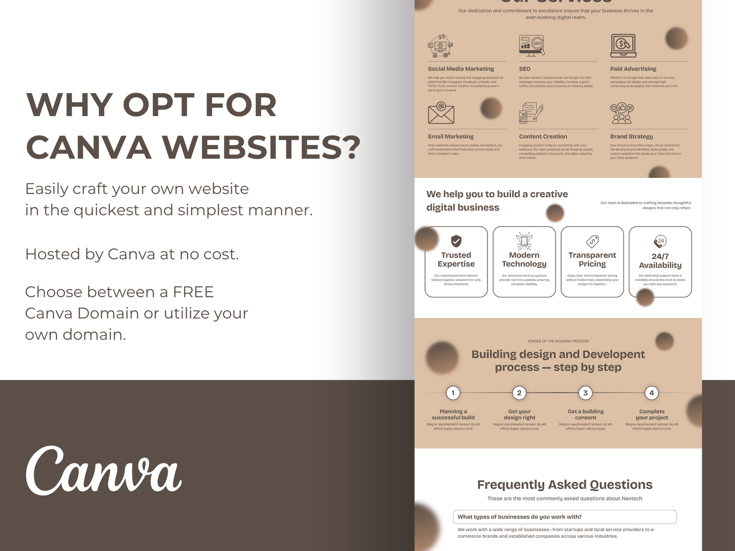 Canva Website Template: Social Media Manager Portfolio (Digital Download)