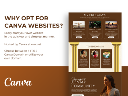 Spiritual Canva Website Template for Coaches