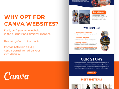 Construction Contractor Website – Canva Landing Page Template for Builders
