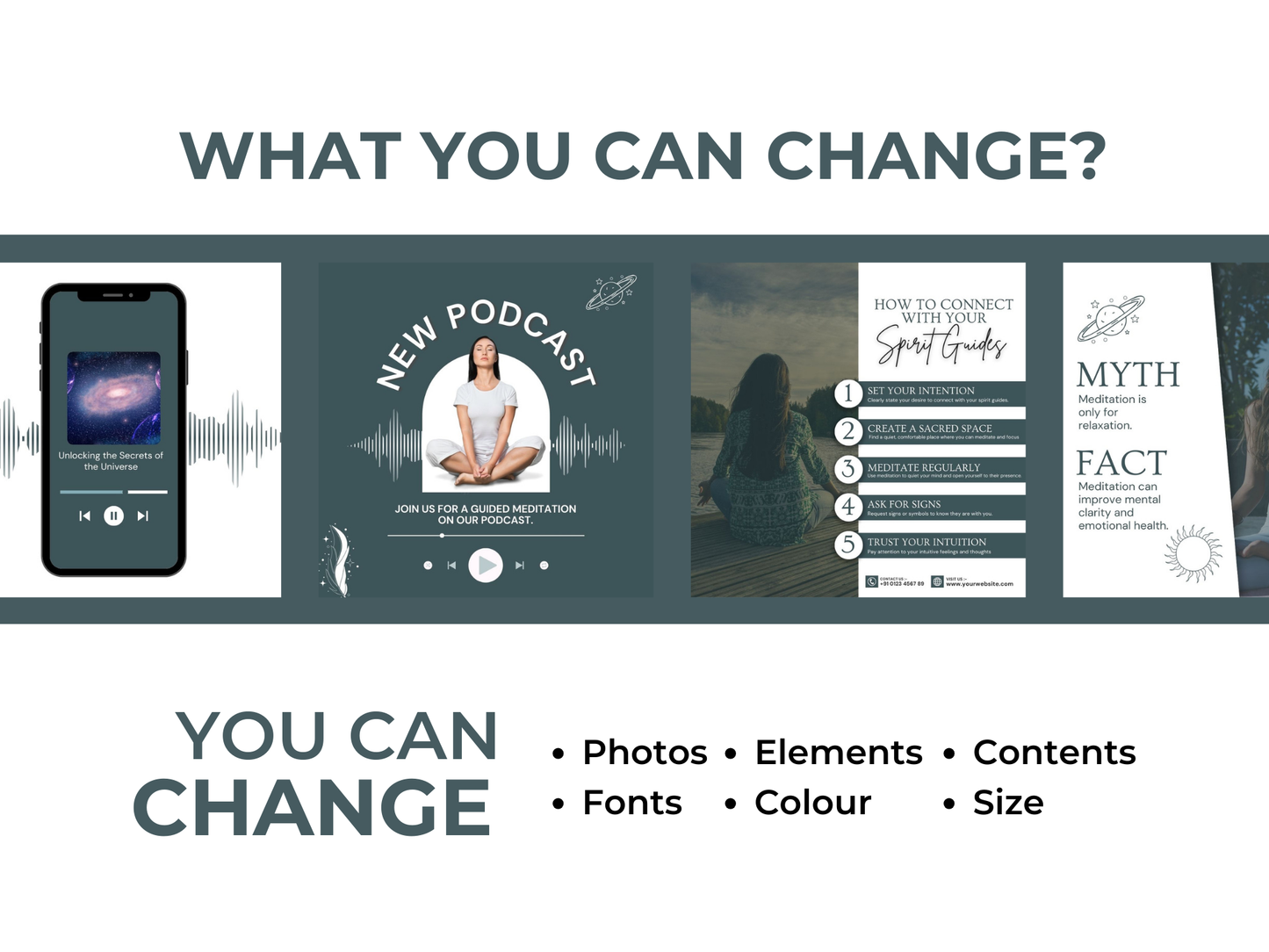 Spiritual Instagram Canva Templates for Coaches