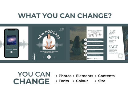 Spiritual Instagram Canva Templates for Coaches