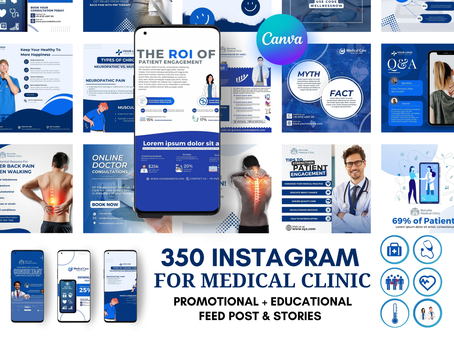 350 Medical Canva Templates for Health Professionals